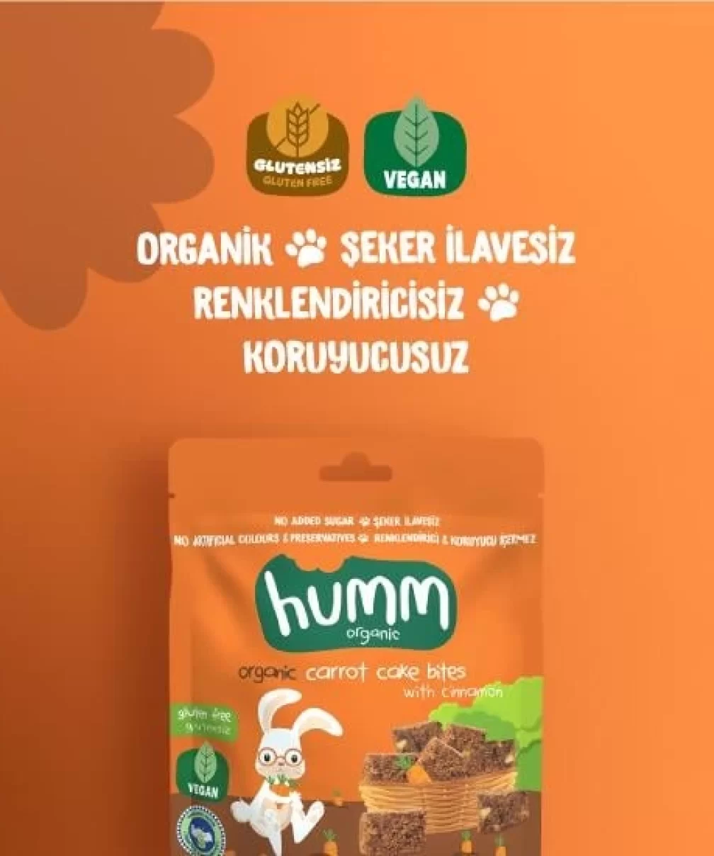 Humm Organik Havuçlu Tarçınlı Vegan Kek 30 Gr