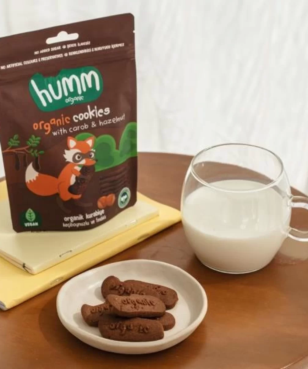 Humm Organik Keçiboynuzlu ve Fındıklı Vegan Kurabiye 55 Gr