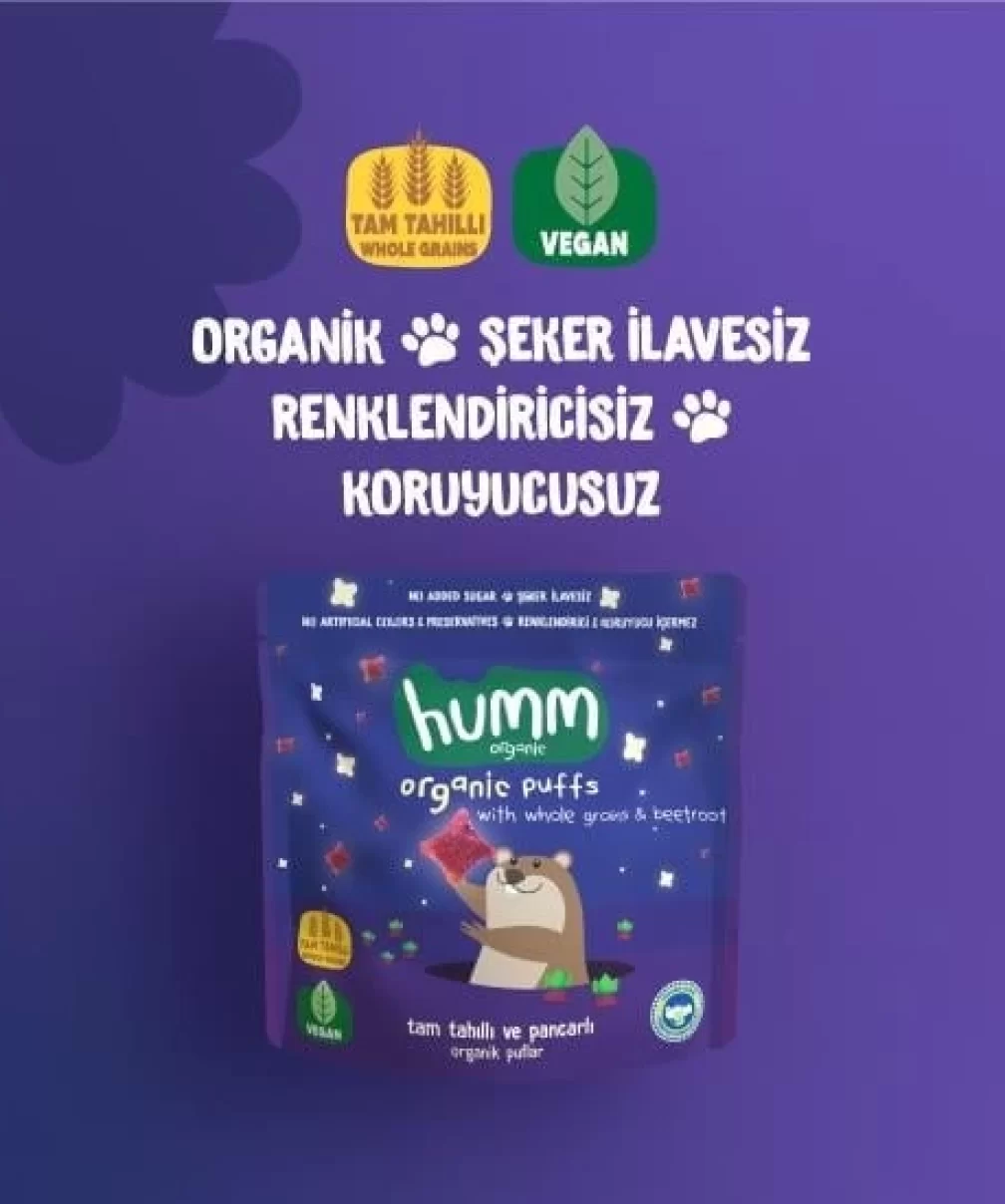 Humm Organik Pancarlı ve Tam Tahıllı Puflar 30 Gr