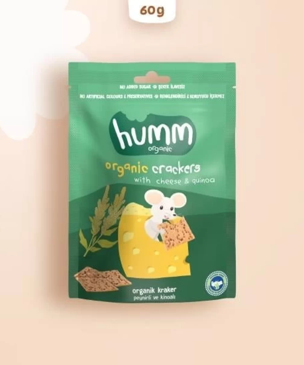 Humm Organik Peynirli Kinoalı Kraker 60 Gr