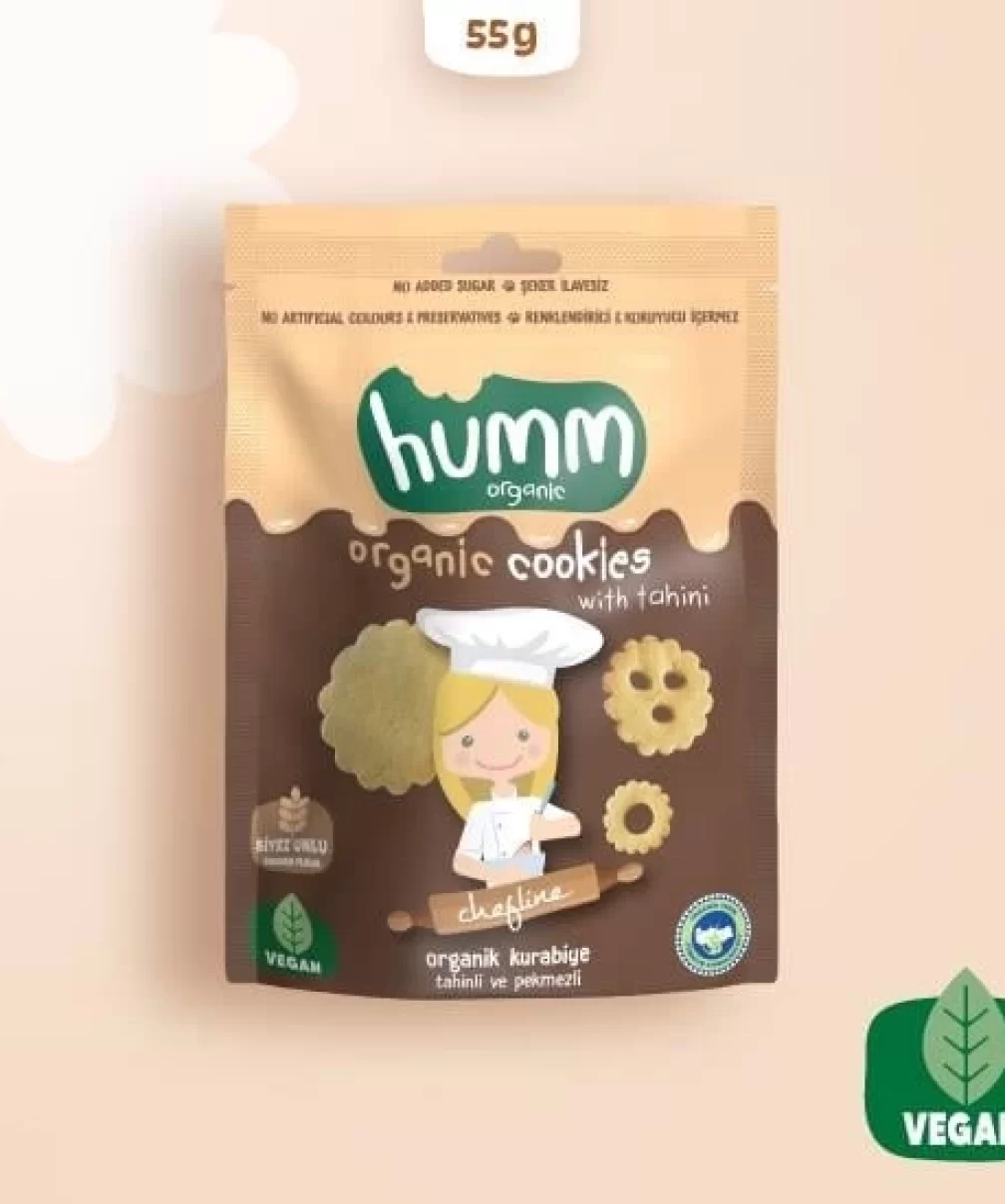 Humm Organik Tahinli ve Pekmezli Vegan Kurabiye 55 Gr