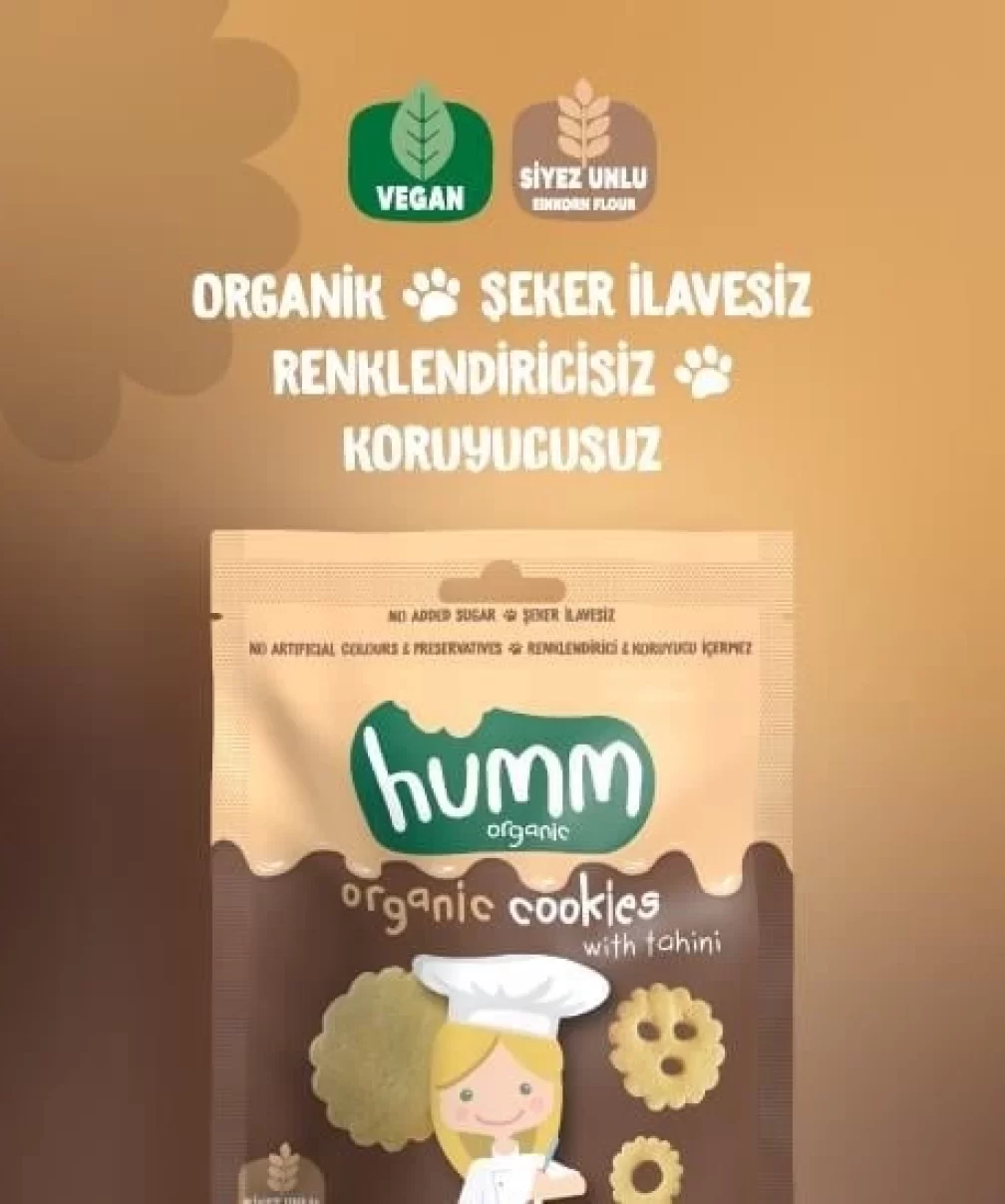 Humm Organik Tahinli ve Pekmezli Vegan Kurabiye 55 Gr