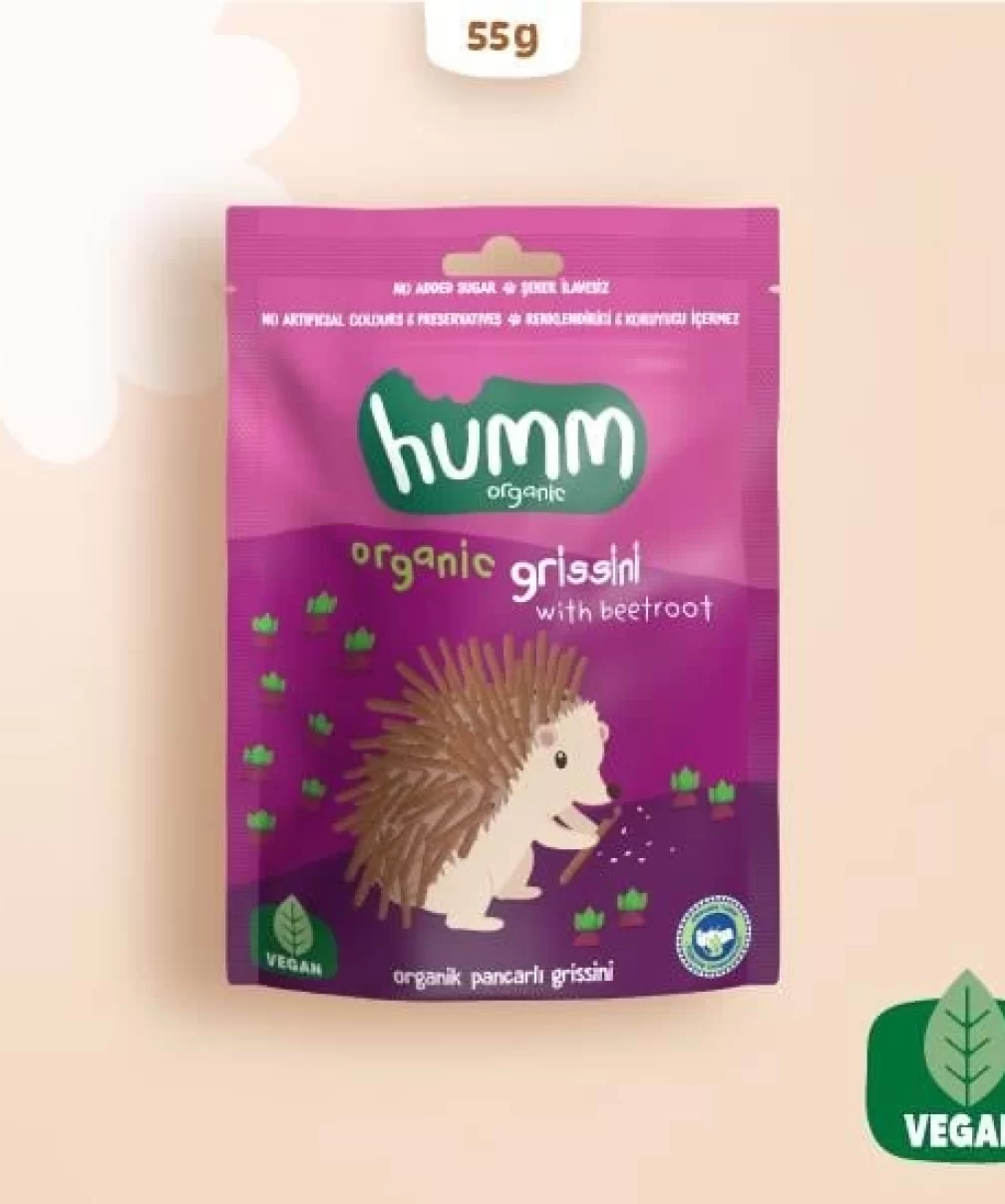 Humm Organik Vegan Pancarlı Grissini 55 Gr