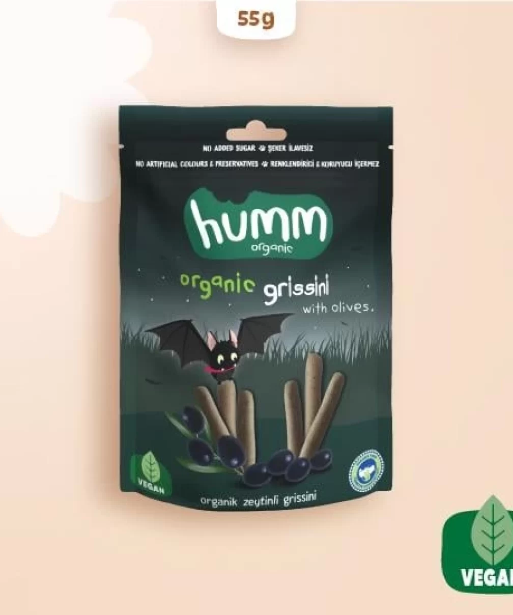 Humm Organik Vegan Zeytinli Grissini 55 Gr