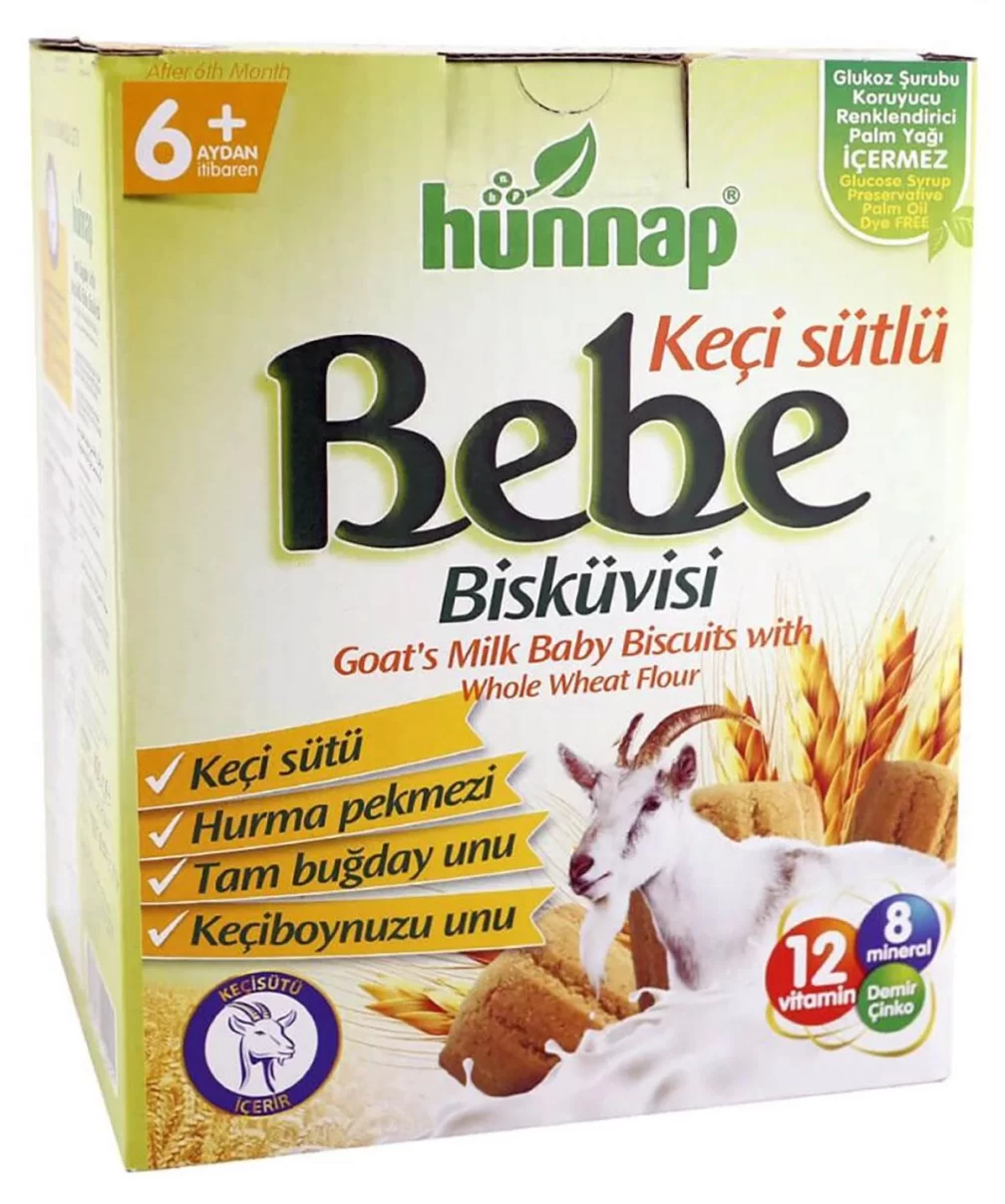 Hünnap Keçisütlü Vitaminli Bebe Bisküvisi 400 Gr