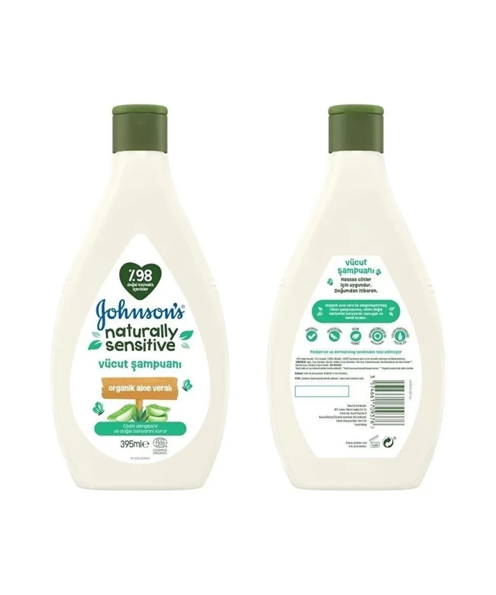 Johnsons Baby Naturally Sensitive Vücut Şampuanı 395ml