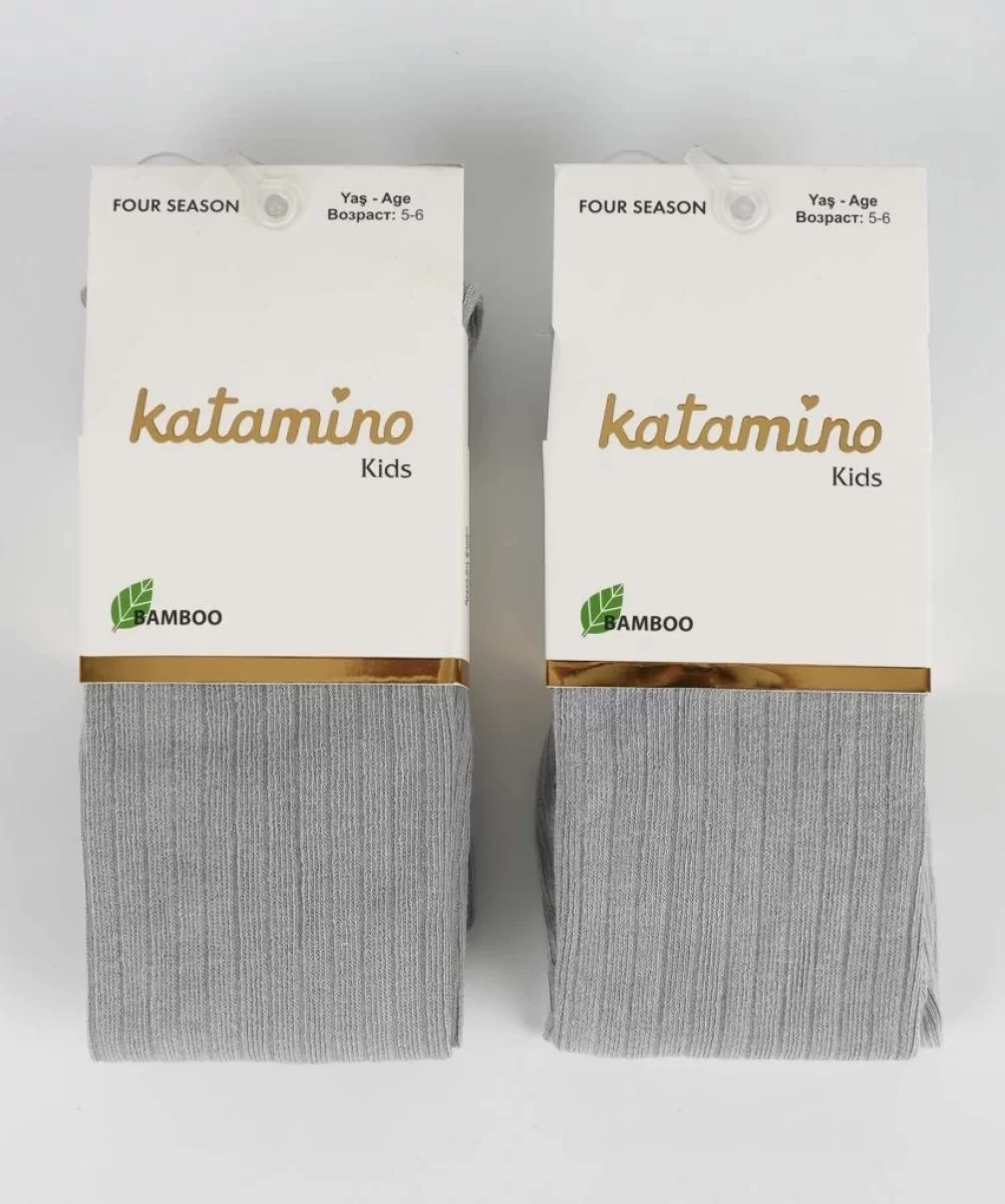 Katamino Beyza Kız Bambu Külotlu 1-5 Yaş K30205 Gri