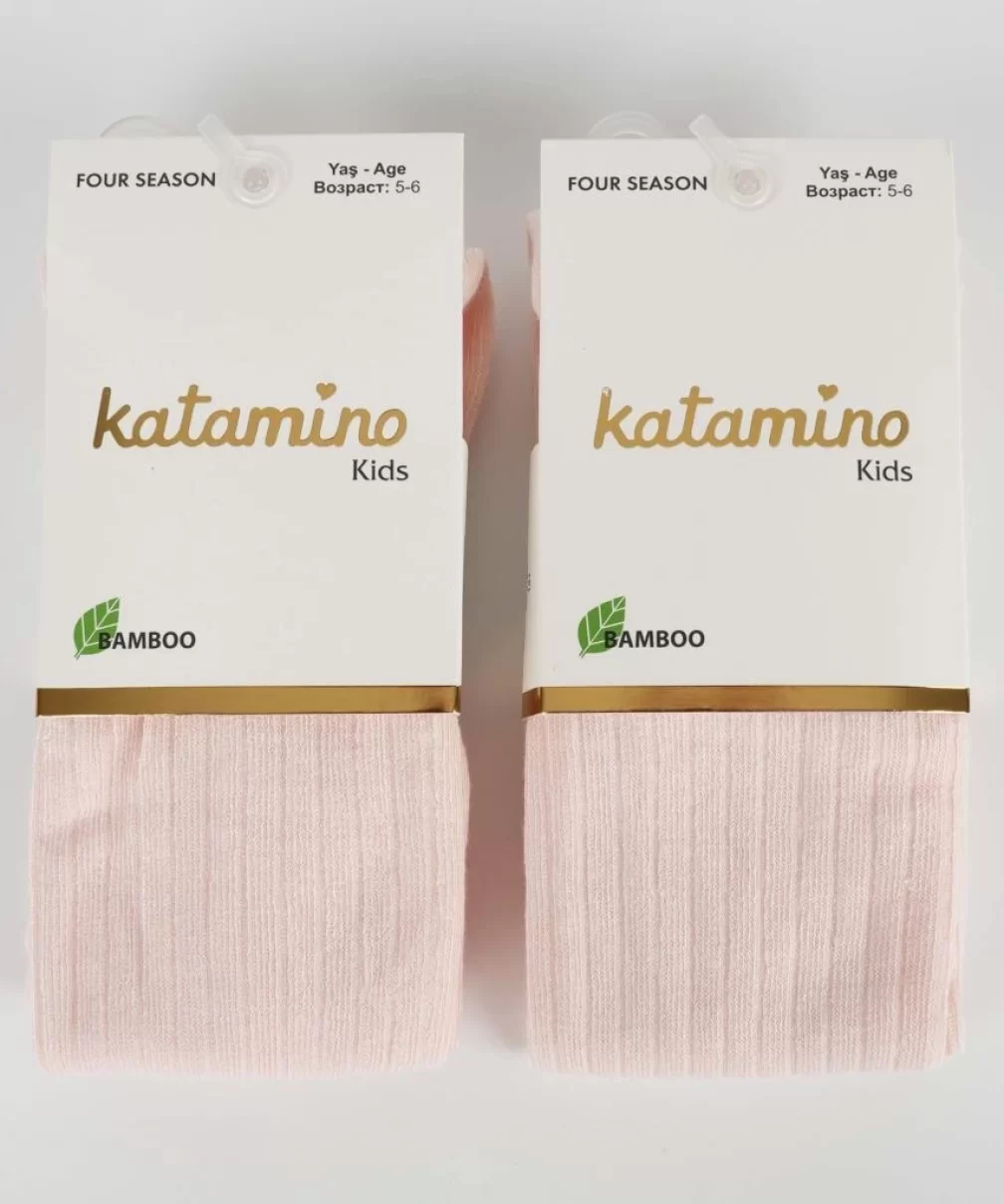 Katamino Beyza Kız Bambu Külotlu 1-5 Yaş K30205 Pudra