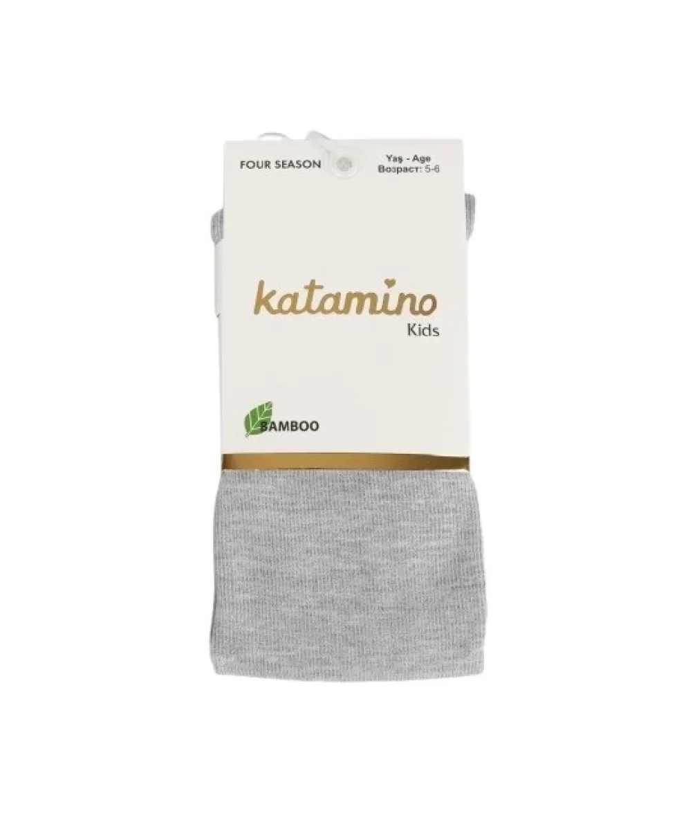 Katamino Mirabel Kız Bambu Külotlu Çorap K30207 Gri