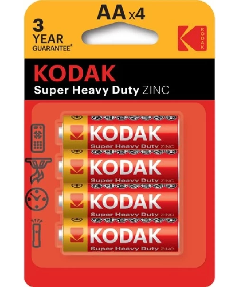 Kodak Çinko Karbon Blister Kalem Pil 4lü AA