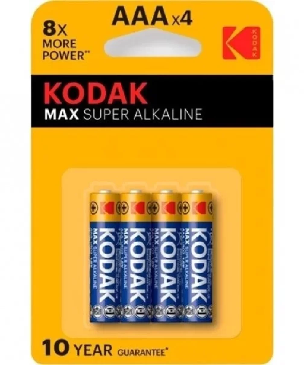 Kodak Max Süper Alkalin İnce Kalem Pil 4lü AAA