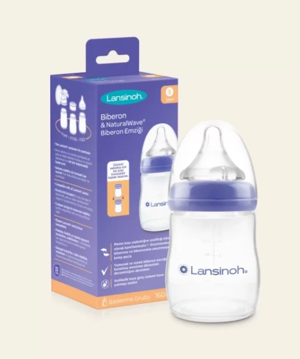 Lansinoh Biberon Natural Wawe Biberon Emziği 160ml