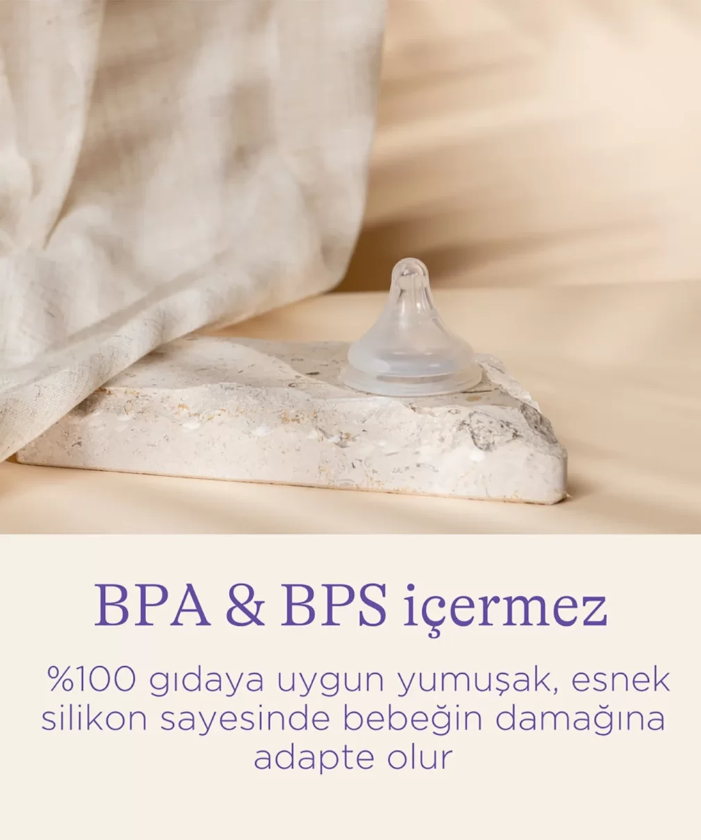 Lansinoh Biberon Natural Wawe Biberon Emziği 160ml