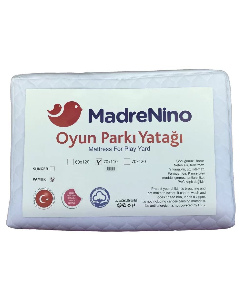 MadreNino Pamuk Oyun Parkı Yatağı 70x110