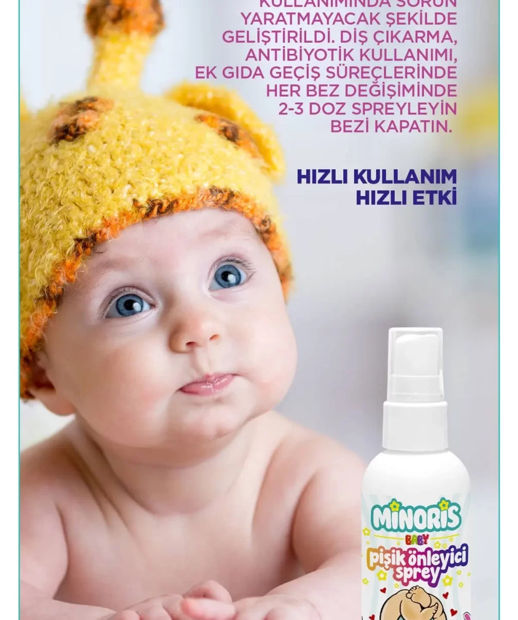 Minoris Baby Organik Pişik Önleyici Sprey 100ml