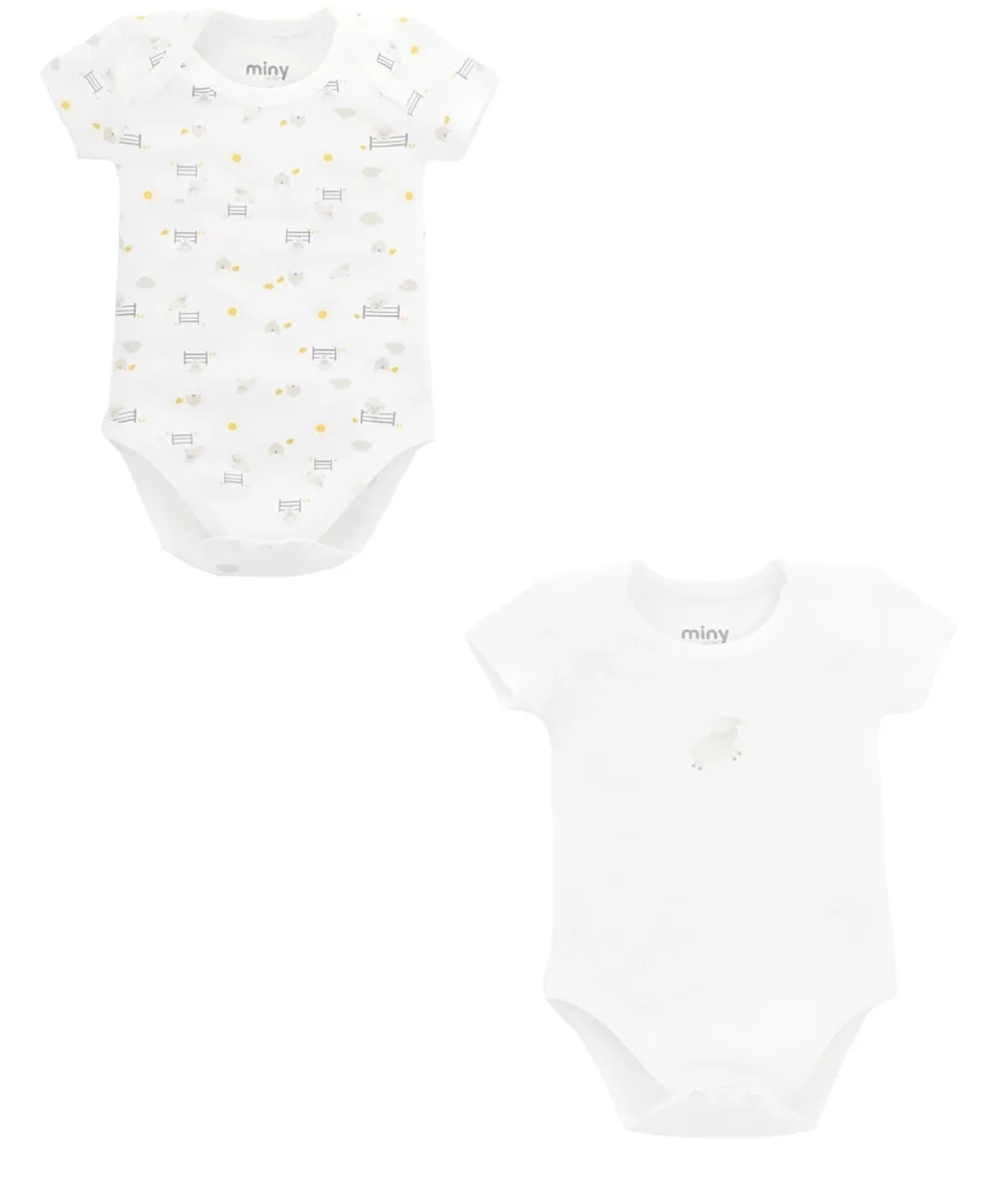 Minycenter Unisex Bebek 2Li Body Set 24U001 Karışık Renkli