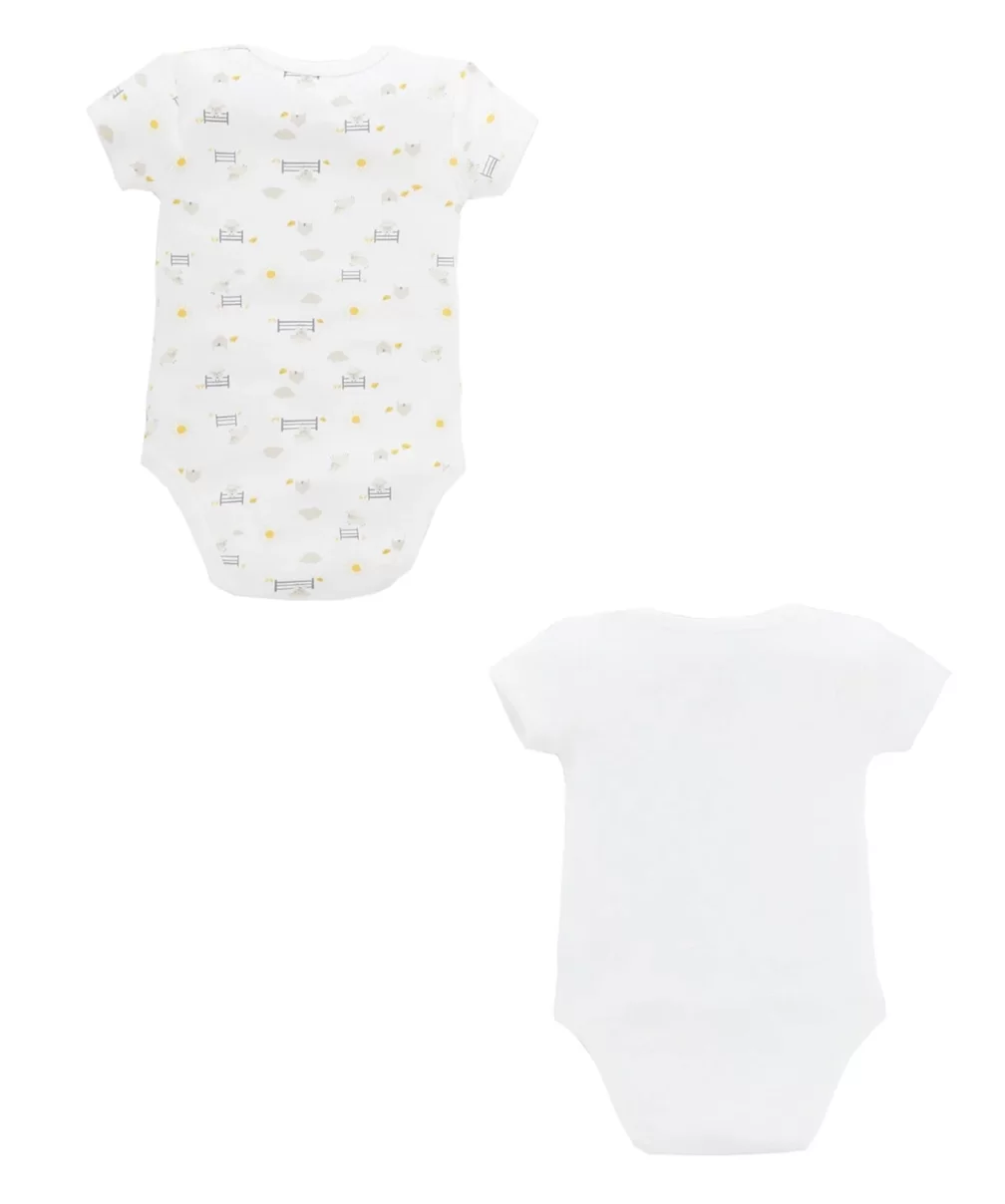 Minycenter Unisex Bebek 2Li Body Set 24U001 Karışık Renkli