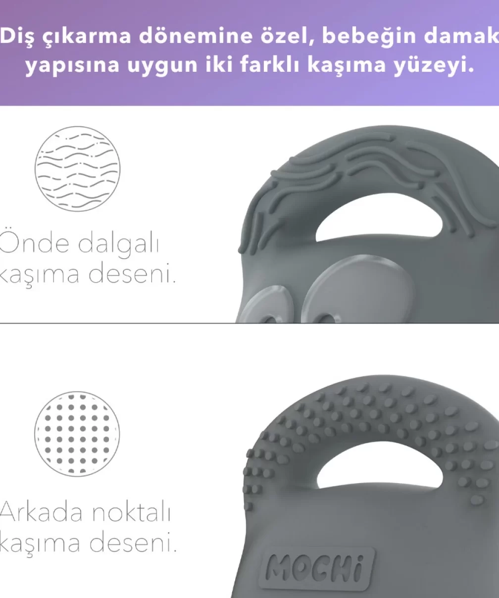 Mochi Diş Kaşıyıcı Gri