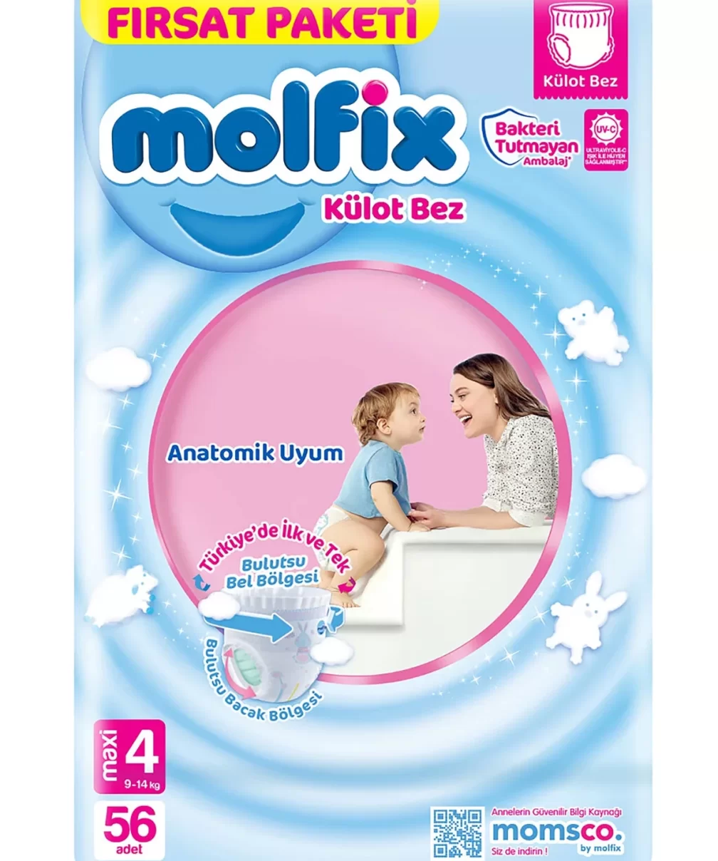 Molfix Külot Bez Fırsat Paketi 4 Beden 9-14 Kg 56 Adet