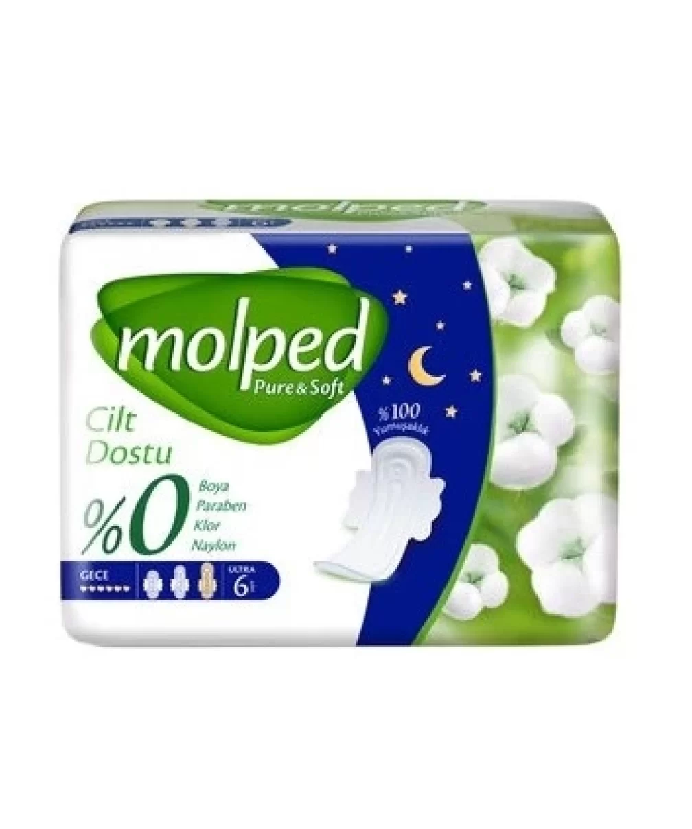 Molped Pure&Soft Gece Ped 6 Adet