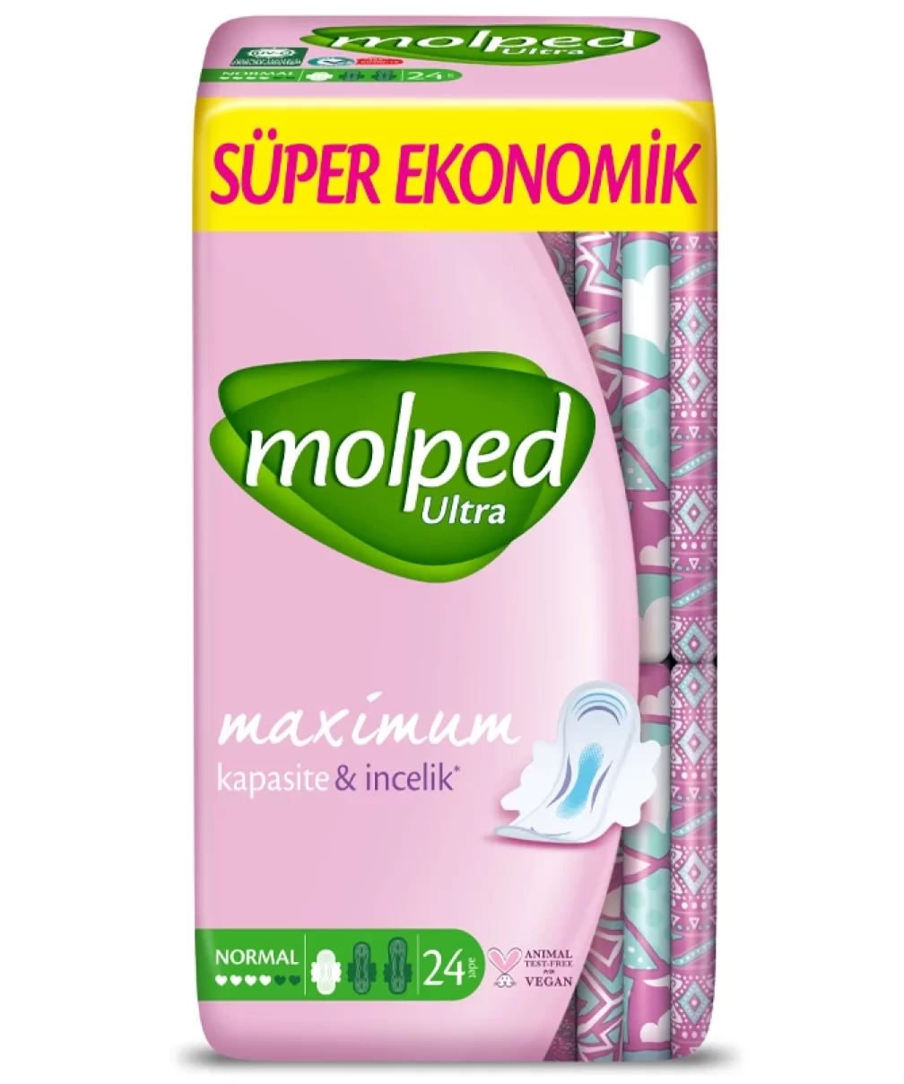 Molped Ultra Hijyenik Anatomik Ped Normal Süper Eko 24 Adet