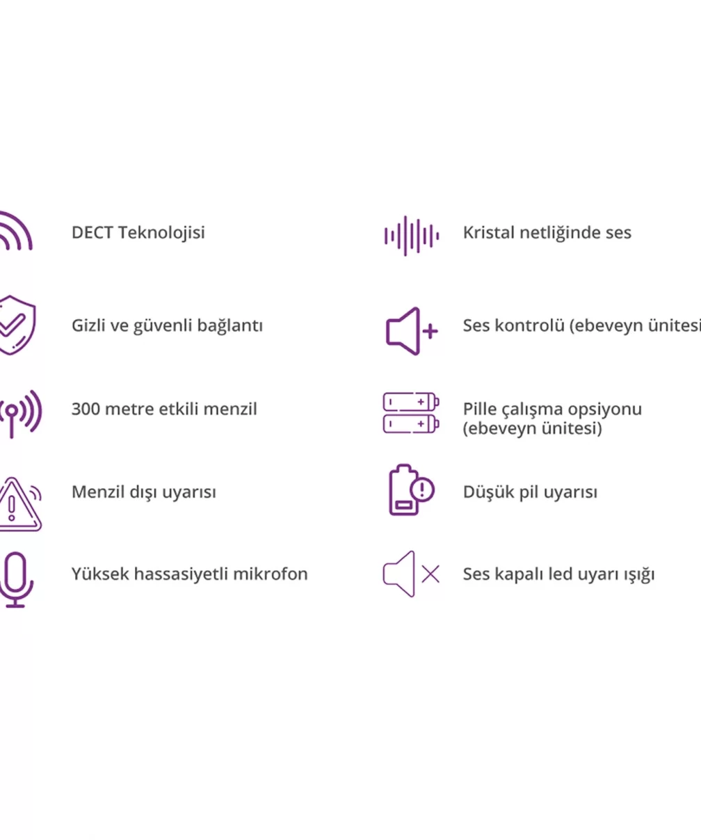 Motorola PIP10 Dect Dijital Bebek Telsizi