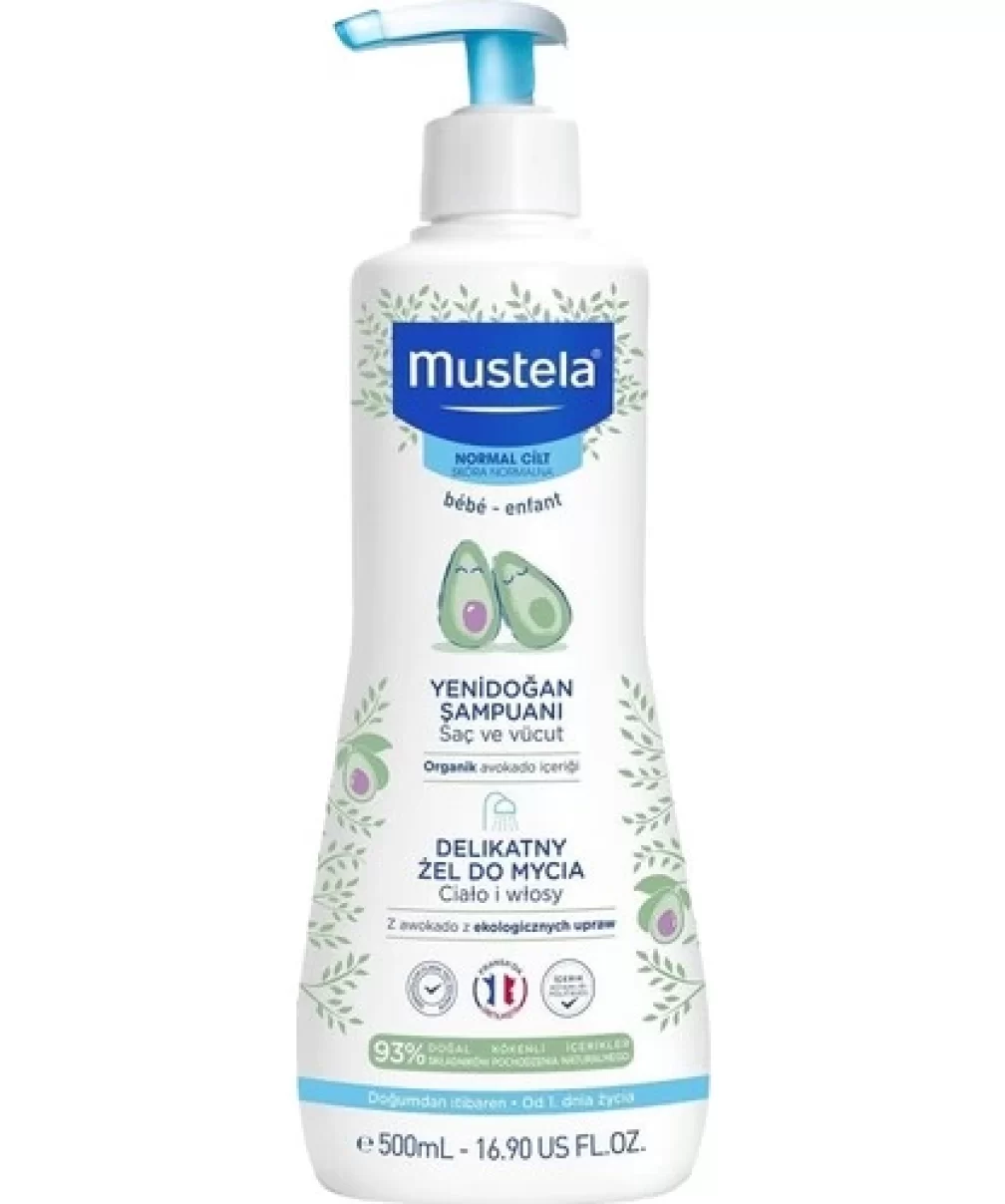 Mustela Dermo Cleansing Yenidoğan Saç ve Vücut Şampuanı 500 ml