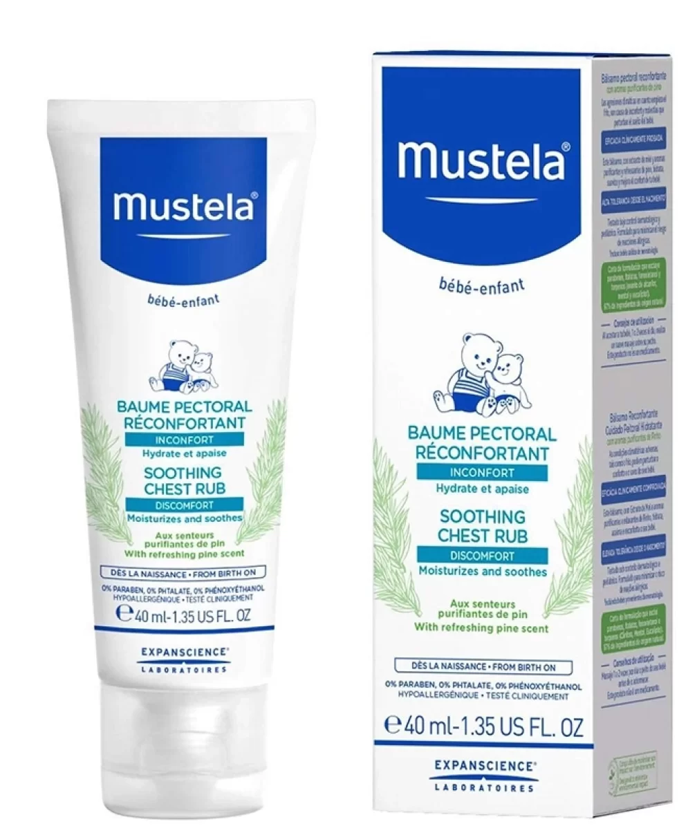 Mustela Soothing Chest Rub (Rahatlatıcı Göğüs Balsamı) 40ml