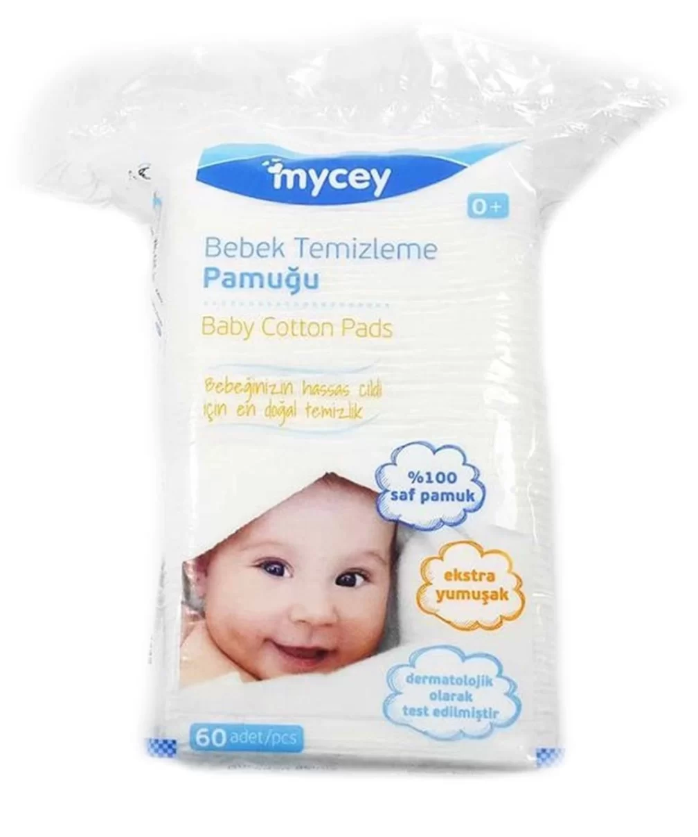 Mycey Bebek Temizleme Pamuğu 60 Adet