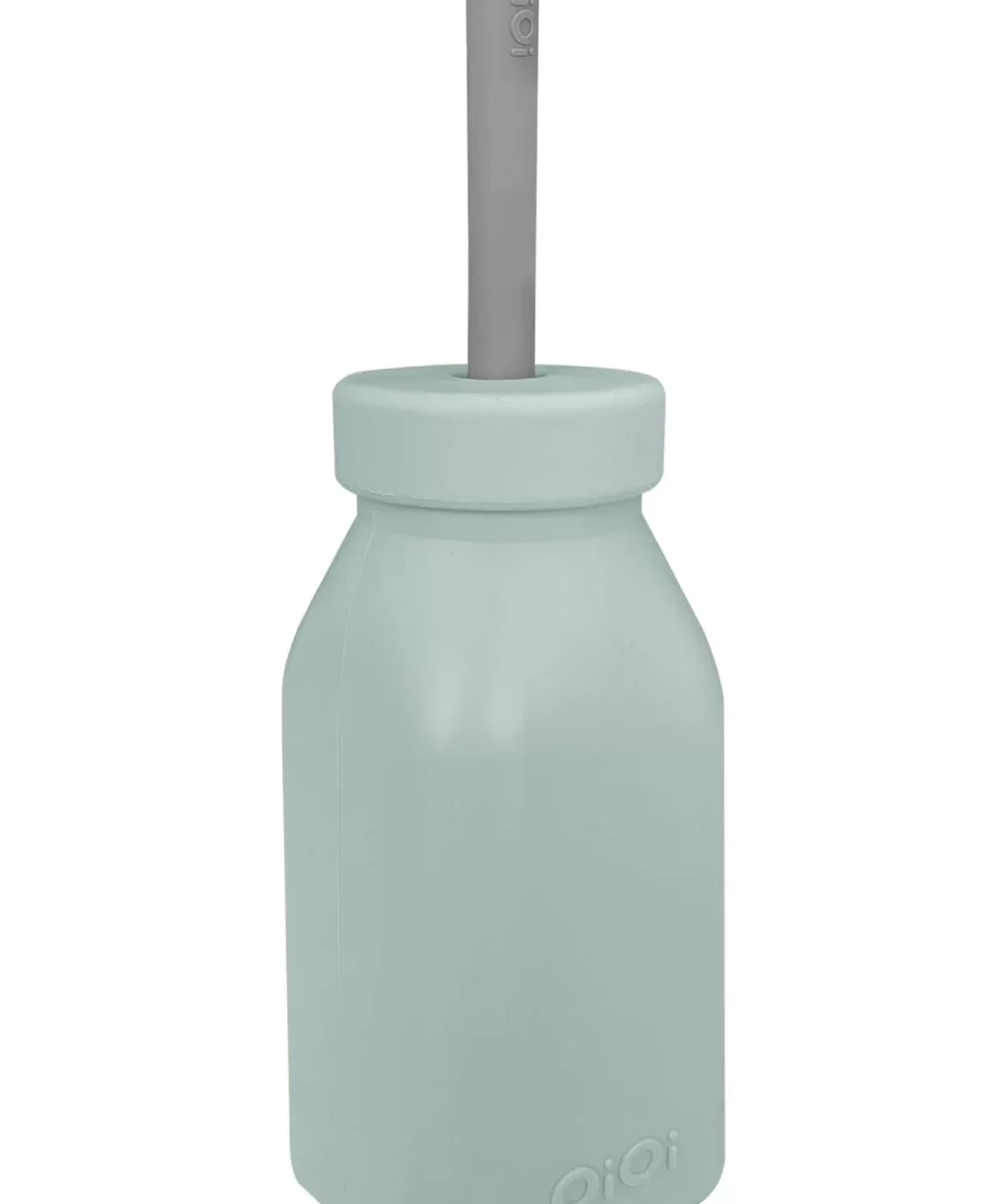 Oioi Şişe + Pipet 200ml River Green / Powder Grey