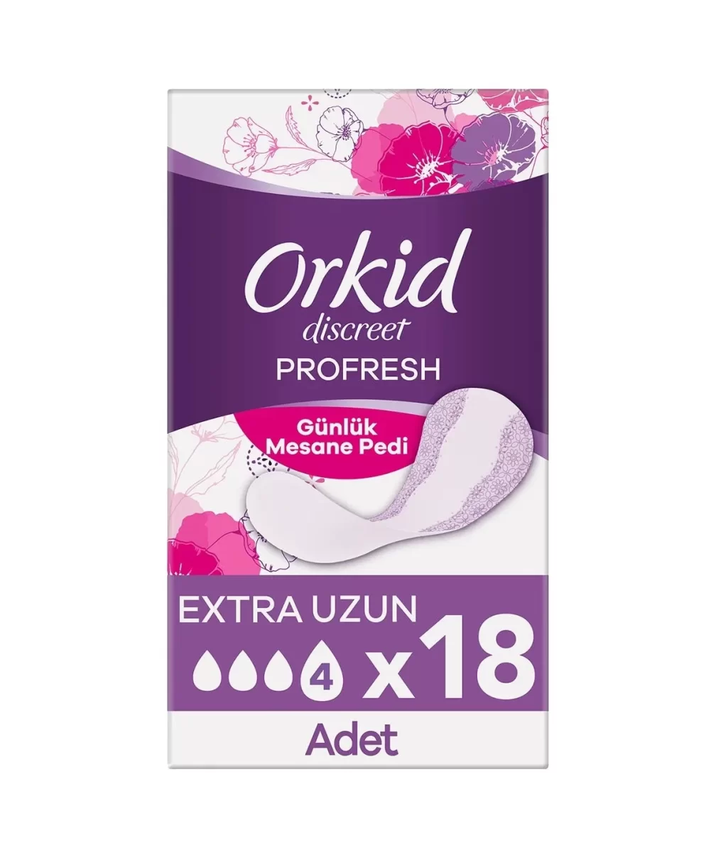 Orkid Günlük Mesane Pedi Ekstra Uzun 18 Adet