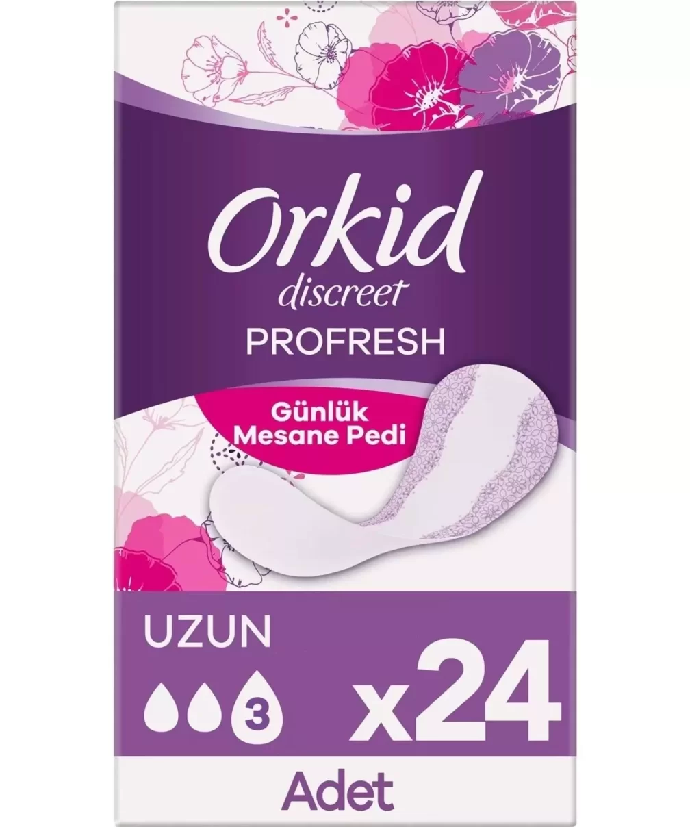 Orkid Günlük Mesane Pedi Uzun 24 Adet