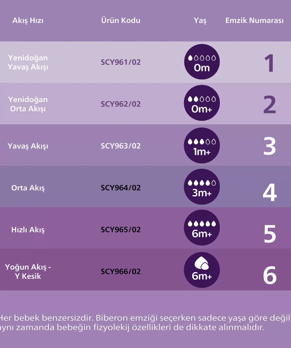 Philips Avent Doğal Tepkili Natural Response 2Li Biberon Emziği No:3 1+ Ay