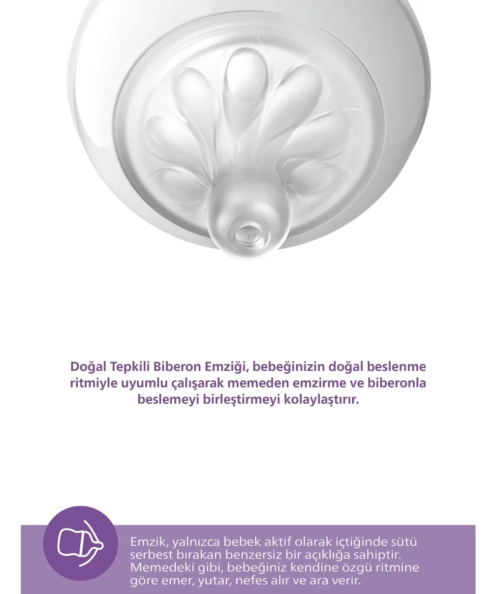 Philips Avent Doğal Tepkili Natural Response PP 2li Biberon Seti 125ml 0+ Ay