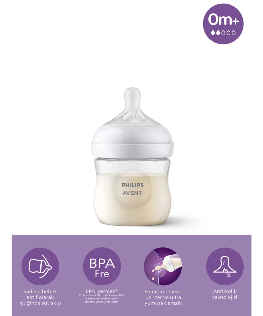 Philips Avent Doğal Tepkili Natural Response PP Biberon 125 ml 0+ Ay