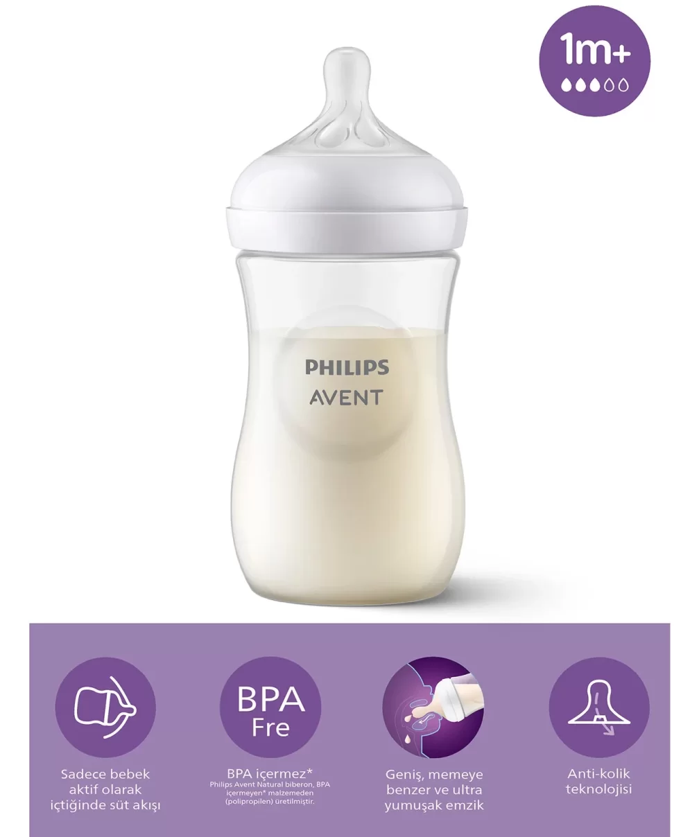 Philips Avent Doğal Tepkili Natural Response PP Biberon 260ml 1+ Ay