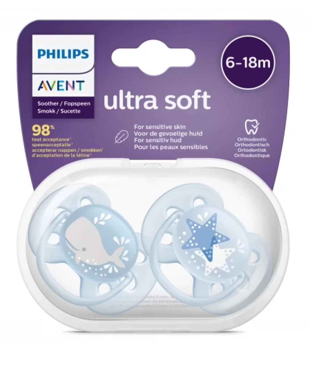 Philips Avent Ultra Soft Emzik 6-18 Ay Erkek