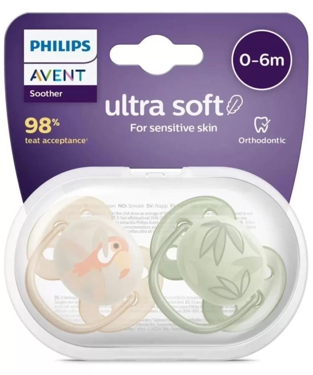 Philips Avent Ultra Yumuşak Emzik 0-6 Ay Erkek