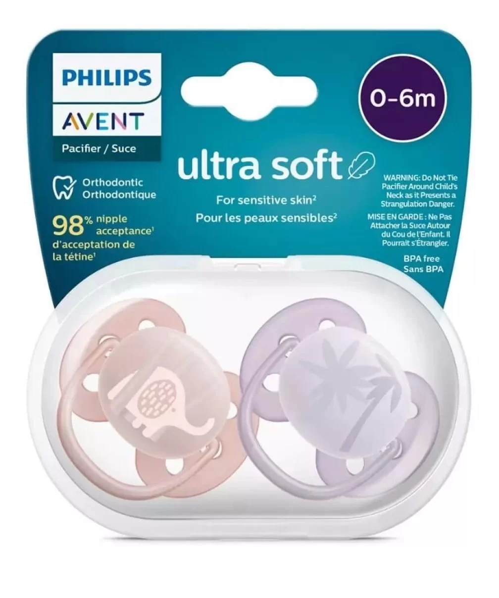 Philips Avent Ultra Yumuşak Emzik 0-6 Ay Kız