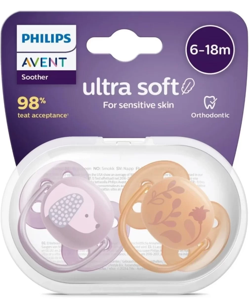 Philips Avent Ultra Yumuşak Emzik 6-18 Ay Kız