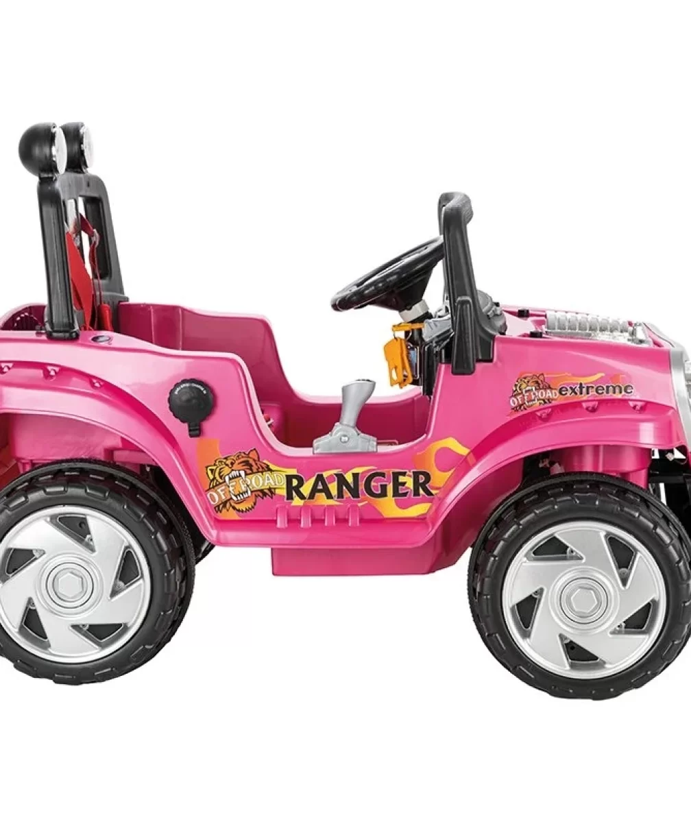 Pilsan Ranger Uzaktan Kumandalı Akülü Araba 12 Volt 05-107 Metalik Pembe