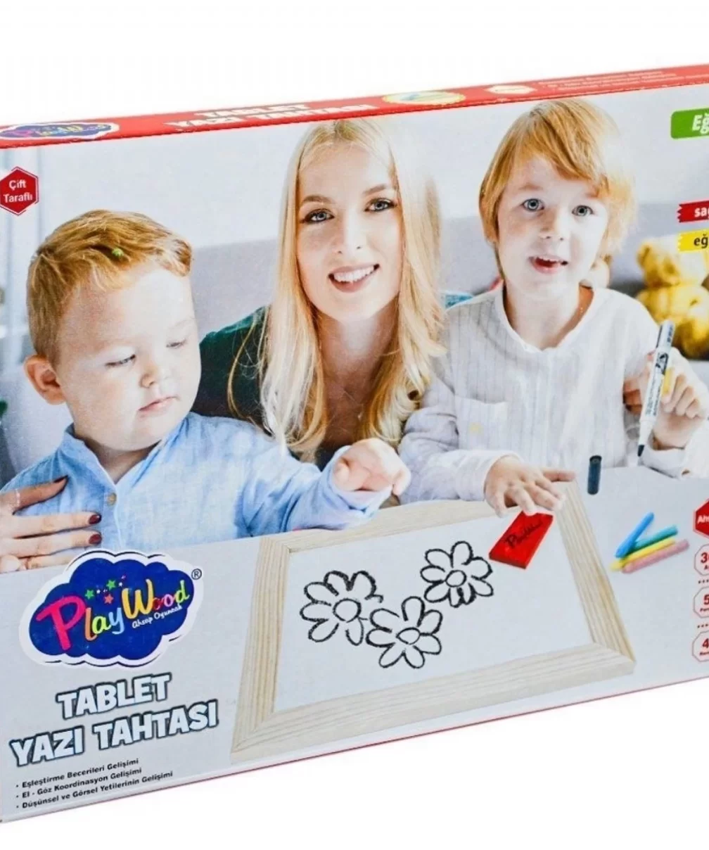 PlayWood Ahşap Tablet Yazı Tahtası 391