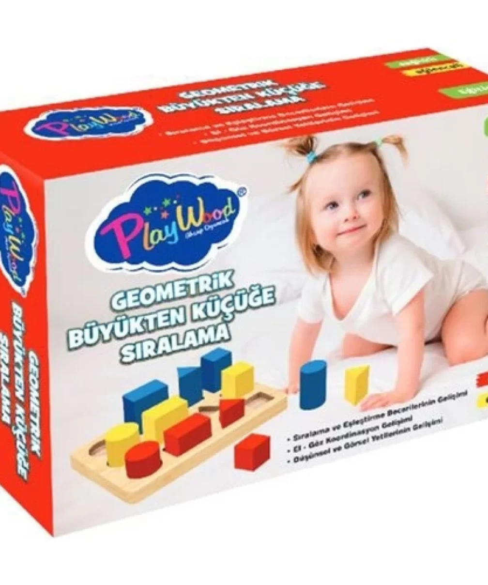 PlayWood Geometrik Büyükten Küçüğe Sıralama 314