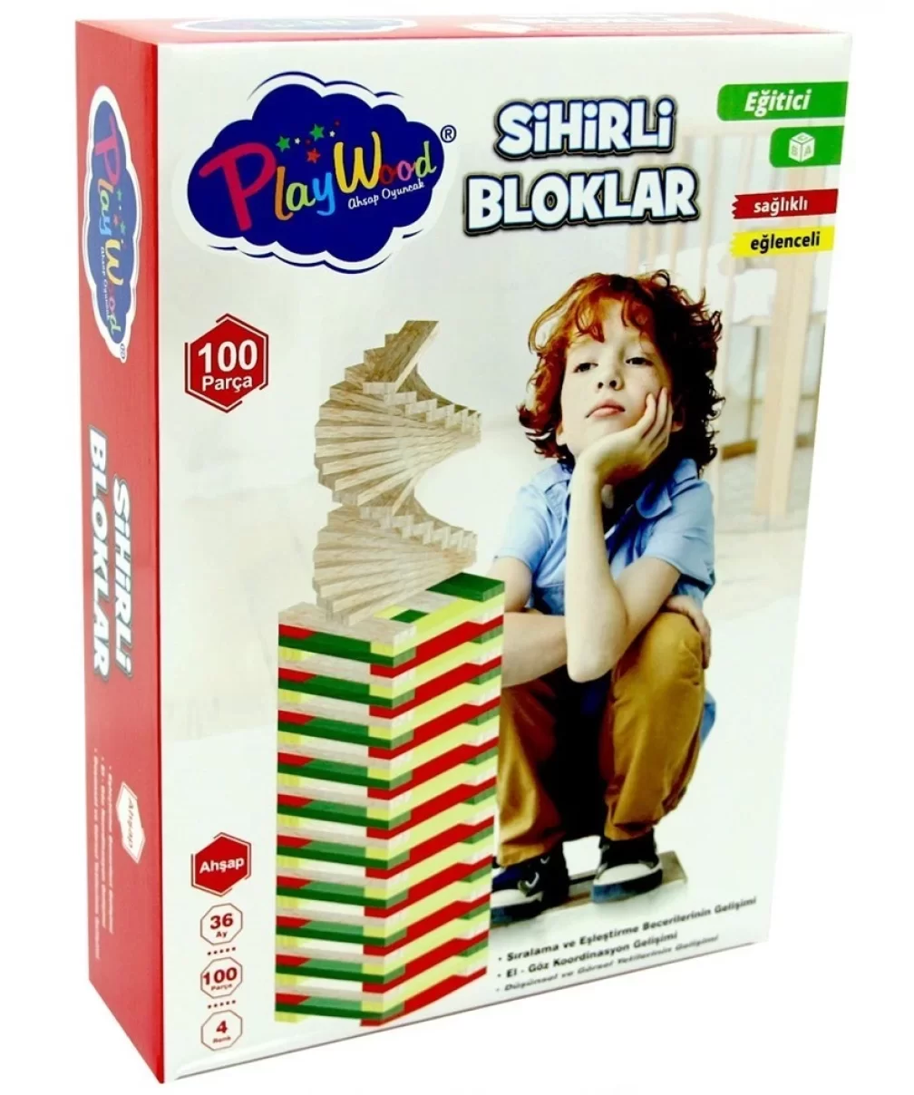 PlayWood Sihirli Bloklar 100 Parça 358