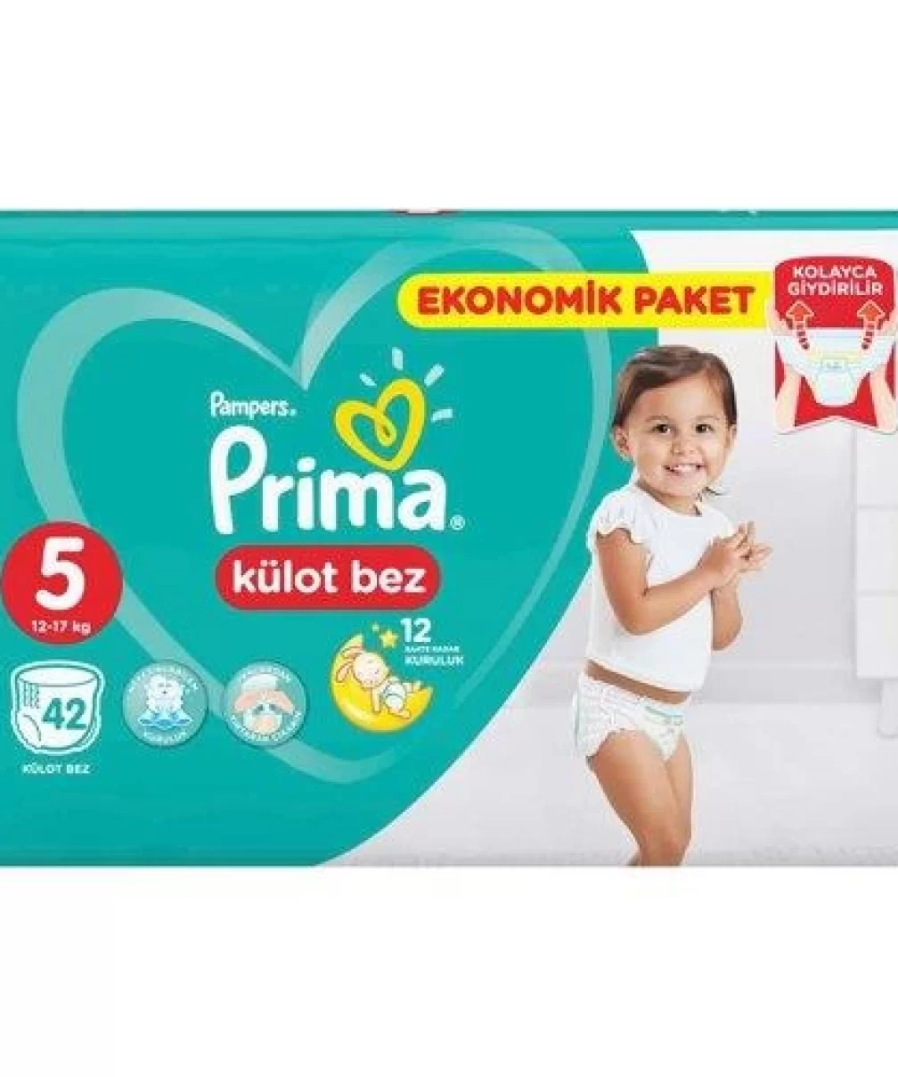 Prima Külot Bebek Bezi Eko Paket 5 Beden 42 Adet