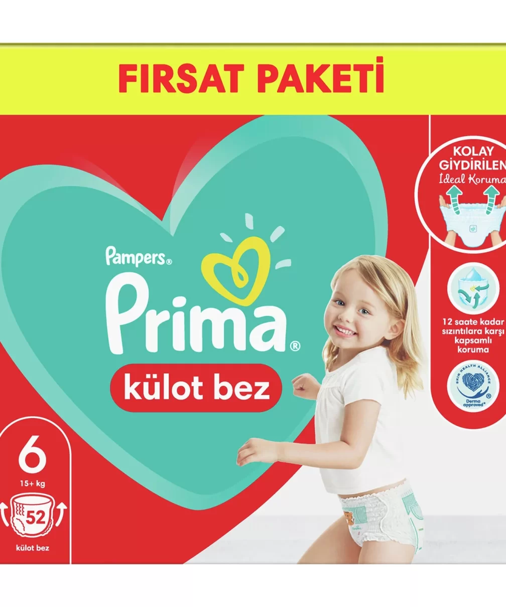 Prima Külot Bebek Bezi Fırsat Paketi 6 Beden 52 Adet