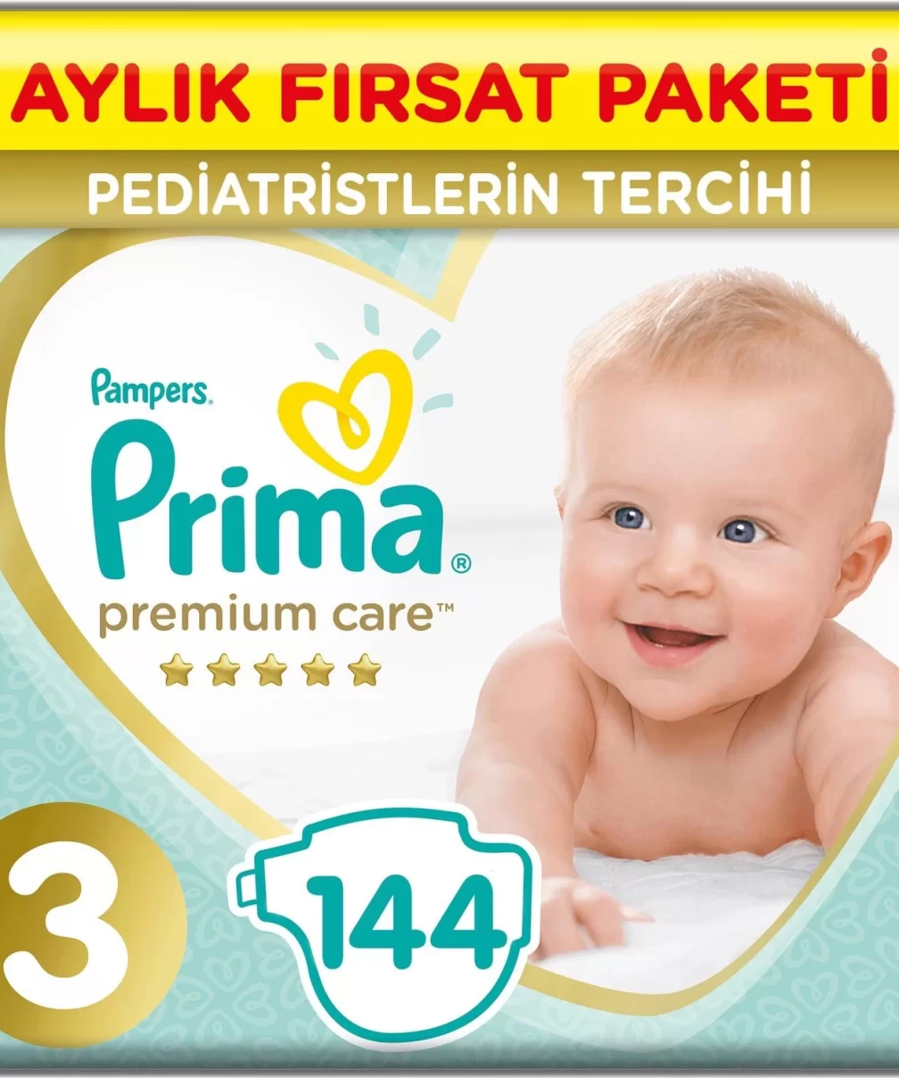 Prima Premium Care Aylık Fırsat Paketi 3 Beden 144 Adet