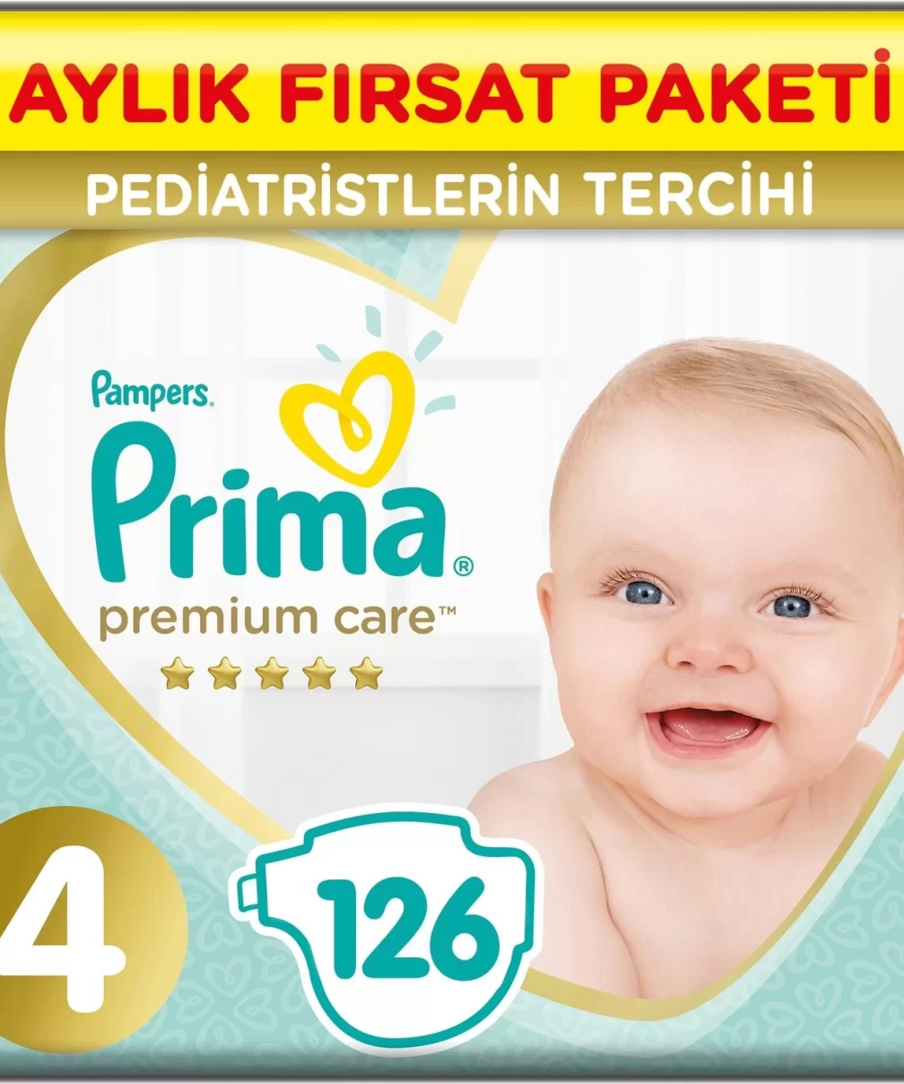 Prima Premium Care Aylık Fırsat Paketi 4 Beden 126 Adet