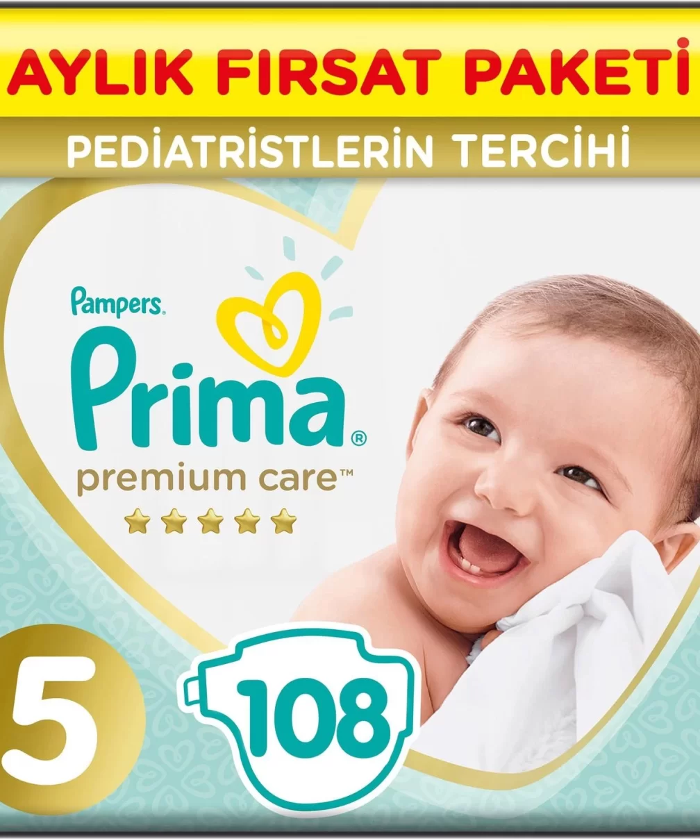 Prima Premium Care Aylık Fırsat Paketi 5 Beden 108 Adet