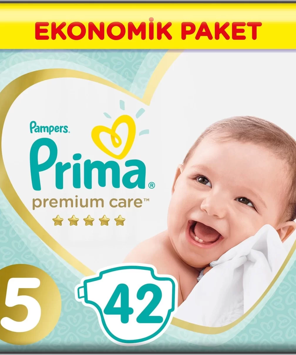 Prima Premium Care Bebek Bezi Ekonomik Paket 5 Beden 42 Adet